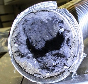 clogged dryer vent cleaning